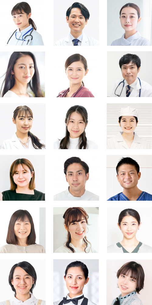 医師・看護師・薬剤師・ソムリエなど在籍の専門家一覧